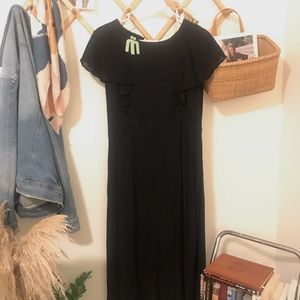 Roolee midi black dress